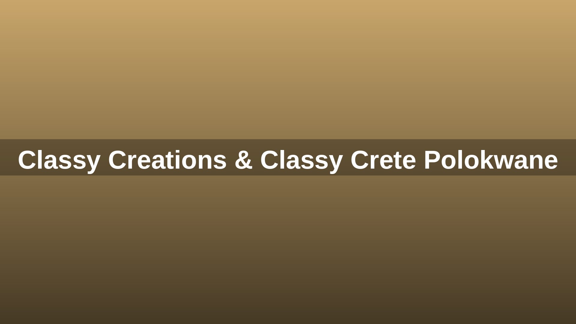 Classy Creations & Classy Crete team